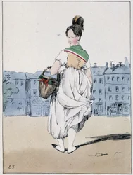 Woman Carrying a Basket, Boulevard de l