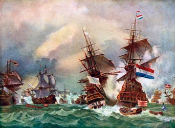 The Battle of Texel, 1673, c. 1920