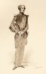 Prince Louis of Orleans, Duke of Nemours in 1840, from the book 