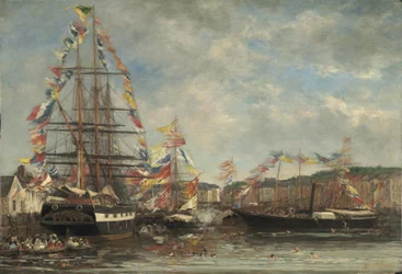 Festival in the Harbour of Honfleur, 1858