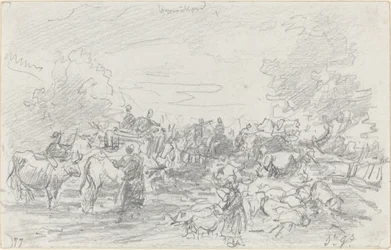 Herds Crossing a Stream, 1877