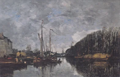 Canal at the Allée Verte in Brussels