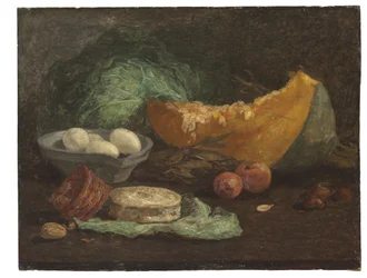 Still Life with Eggs and Pumpkin