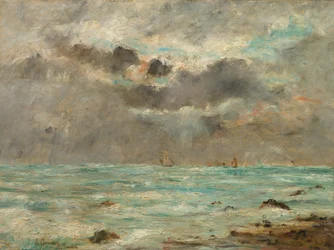 The Coast at Trouville, c.1865-1900