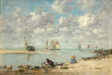 Washerwoman near Trouville, c. 1872-1876
