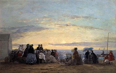 Watching the sunset from the beach