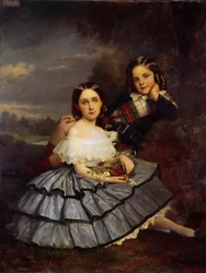 Portrait of Noemie and Henri Pecquet du Bellet