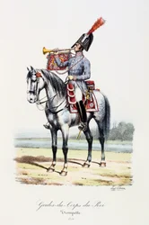 Gardes-du-Corps de Roi, Trumpeter, 1814