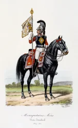 Black Musketeers, Standard Bearer, 1814-15