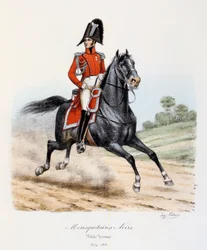 Black Musketeers, undress uniform, 1814-15