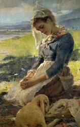 Poetry of the mountains, by Eugenio Prati (1842-1907)