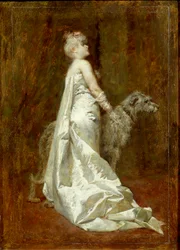 White Dress and Dog