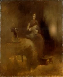 Woman with a Baby in Her Lap
