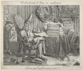 A Literary Fellow Meditating, 1821