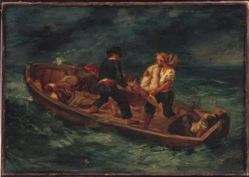 Boat with Shipwrecked People