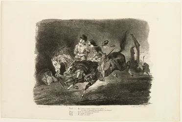 Faust and Mephistopheles Galloping Through the Night of the Witches