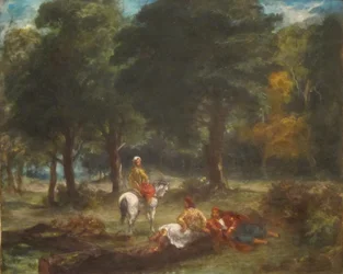Greek Cavalry Men Resting in Forest