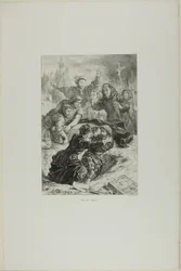Hamlet and Laertes in Ophelia