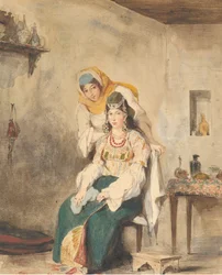 Saada, the Wife of Abraham Ben-Chimol, and Préciada, One of Their Daughters