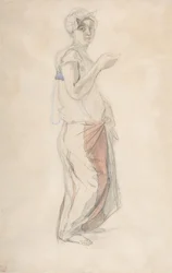 Standing Woman in Moroccan Costume, ca. 1834