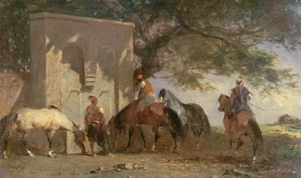 Arabs Watering Their Horses, c.1865-75