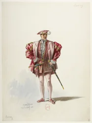 Saint-Saëns - Henry VIII - Costume Designs - Lacoste - 2. The Earl of Surrey