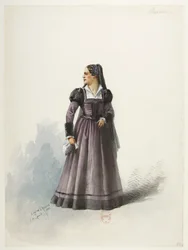 Saint-Saëns - Henry VIII - Costume Designs - Lady Clarence