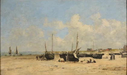 Beach of Berck at Low Tide