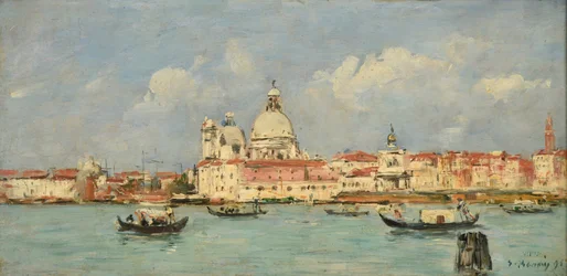 Venice. The Customs House and Santa Maria della Salute