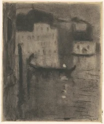 Gondola, Evening in Venice