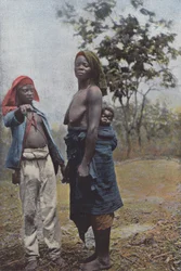 Woman Carrying Her Child