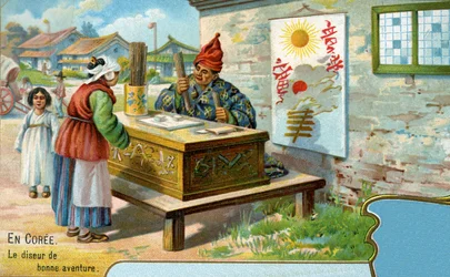 A Fortune teller in Korea, 1904