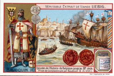 Baldwin I at the Sacking of Constantinople