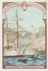 Bombardment of Chania, Crete, Greco-Turkish War, 28 March 1897