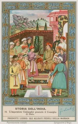 Emperor Jahangir Presiding Over a Council of State