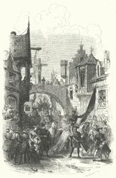 Entry of a chamber of rhetoric, a drama society, into Antwerp
