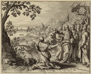 Jesus Christ healing the daughter of a woman of Canaan