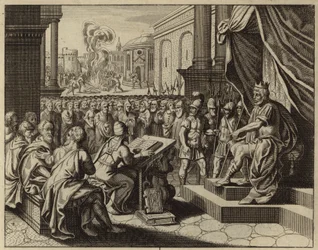 Josiah Renewing the Covenant with God