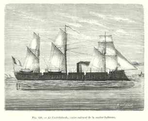 The Castelfidardo, Armored Ship of the Italian Navy