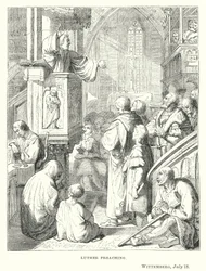 Luther preaching, Wittemberg, 18 July