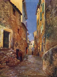 Menton, Street in the Old Town