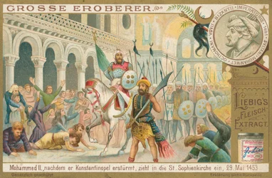 Mohammed II in Constantinople, Liebig Card, Early 20th Century