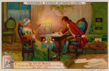 Mozart Composes the Overture to Don Giovanni in One Night