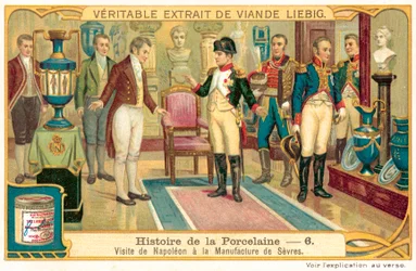 Napoleon I visiting the porcelain factory at Sevres, France