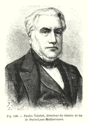 Paulin Talabot, Director of the Paris-Lyon-Mediterranean Railway (engraving)