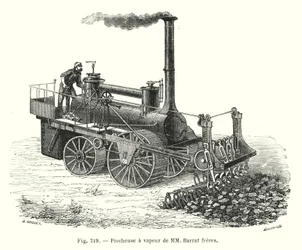 Steam Digger by MM Barrat Brothers (engraving)