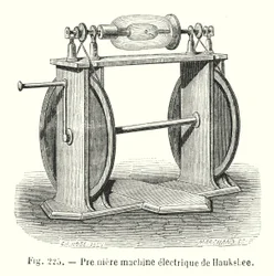 First Electric Machine by Hauksbee