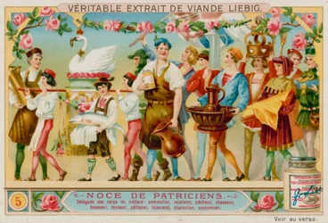 Representatives From Different Crafts: Winemerchant, Chef, Fisherman, Huntsman, Brewer, Smith, Pastry Chef, Weaver, Butcher and Shoemaker