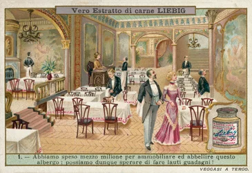 Restaurant of a Redecorated Hotel