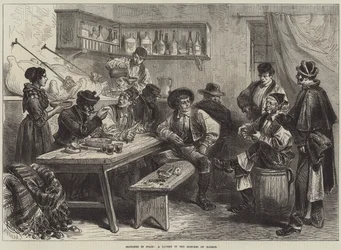 Sketches in Spain, a Tavern in the Suburbs of Madrid